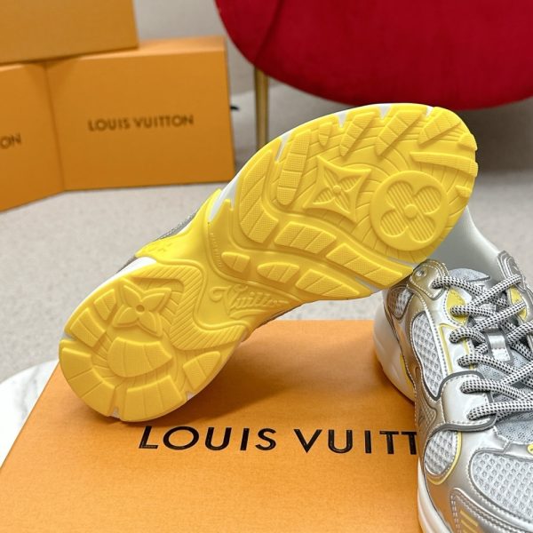 LOUIS VUITTON LV OLYMPIA TRAINERS SILVER AND YELLOW