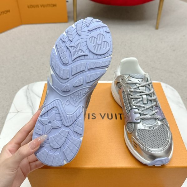 LOUIS VUITTON LV OLYMPIA TRAINERS SILVER AND PURPLE