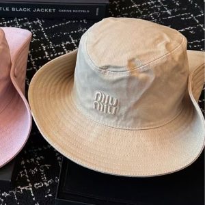MIUMIU GABARDINE COWBOY HAT BEIGE 5HC221 2CSD F0006