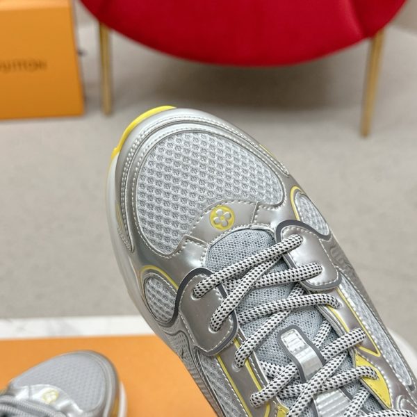 LOUIS VUITTON LV OLYMPIA TRAINERS SILVER AND YELLOW