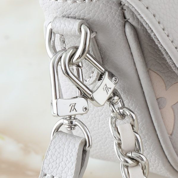 LOUIS VUITTON WALLET ON CHAIN IVY BRUME GRAY 23CM M14225