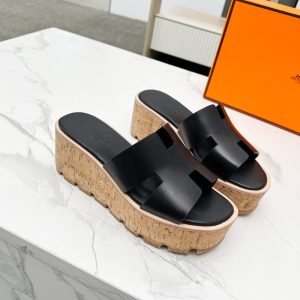HERMES EZE 30 SANDAL NOIR H221026Z 02400