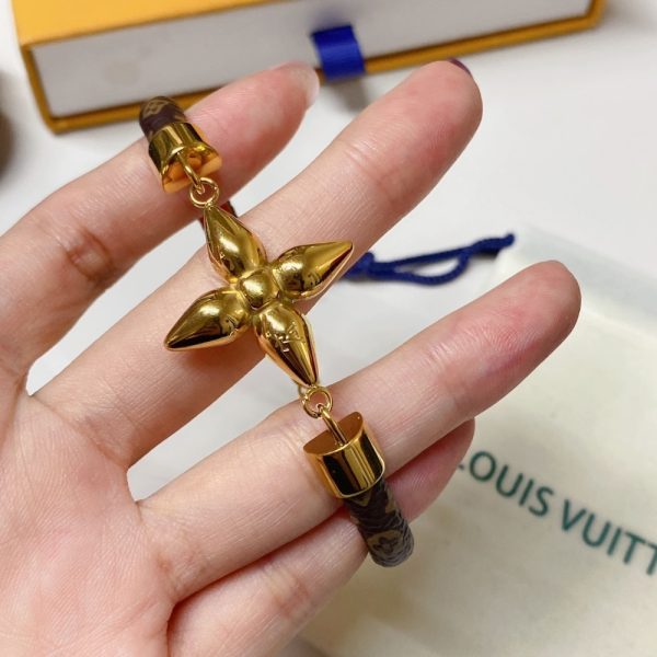 LOUIS VUITTON LOUISETTE BRACELET MONOGRAM BROWN M8665Z