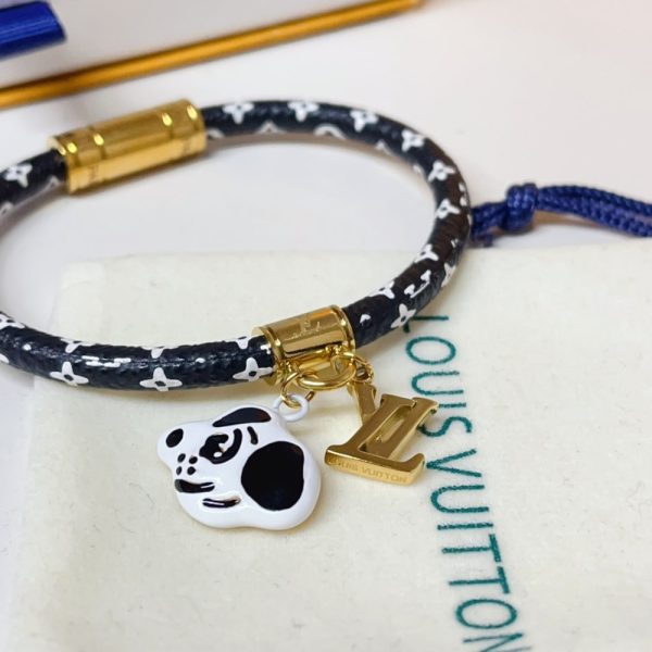 LOUIS VUITTON ANIMOGRAM BRACELET MONOGRAM BLACK M8664F