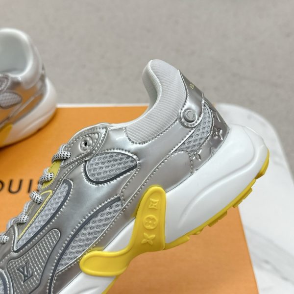 LOUIS VUITTON LV OLYMPIA TRAINERS SILVER AND YELLOW