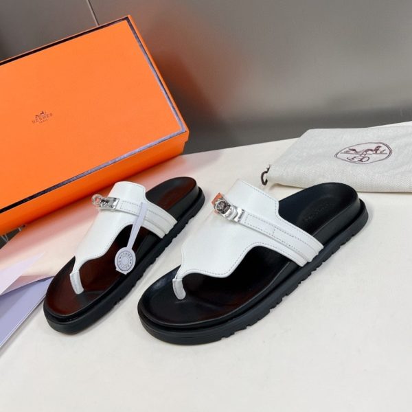HERMES EMPIRE SANDAL BLANC H221074Z 90350