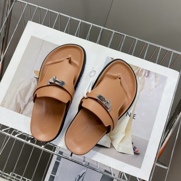 HERMES EMPIRE SANDAL NATURAL H221074Z A3370