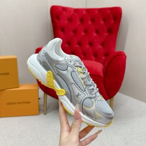 LOUIS VUITTON LV OLYMPIA TRAINERS SILVER AND YELLOW