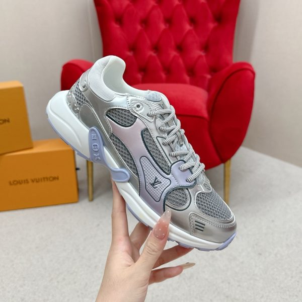 LOUIS VUITTON LV OLYMPIA TRAINERS SILVER AND PURPLE