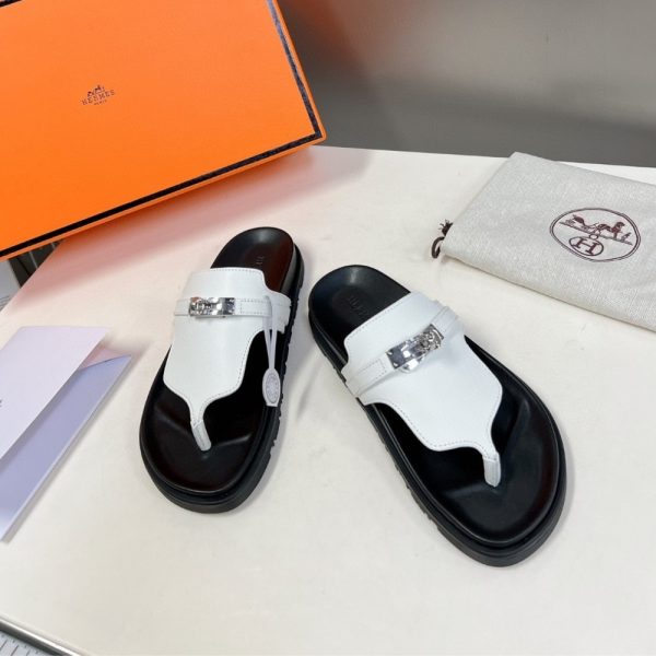 HERMES EMPIRE SANDAL BLANC H221074Z 90350