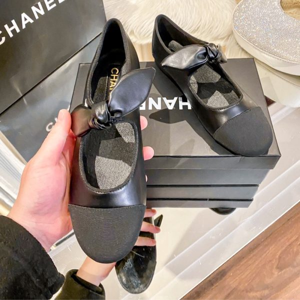 CHANEL MARY JANES SHOES ALL BLACK