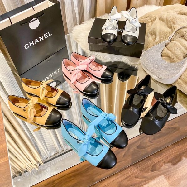 CHANEL MARY JANES SHOES ALL BLACK