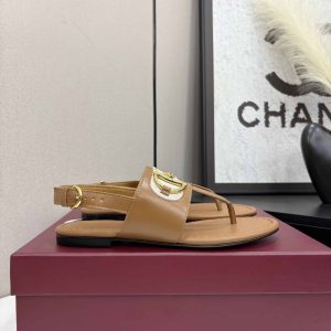 GUCCI WOMEN’S THONG SANDAL WITH HORSEBIT LIGHT BROWN 834431 AAEZJ 2744