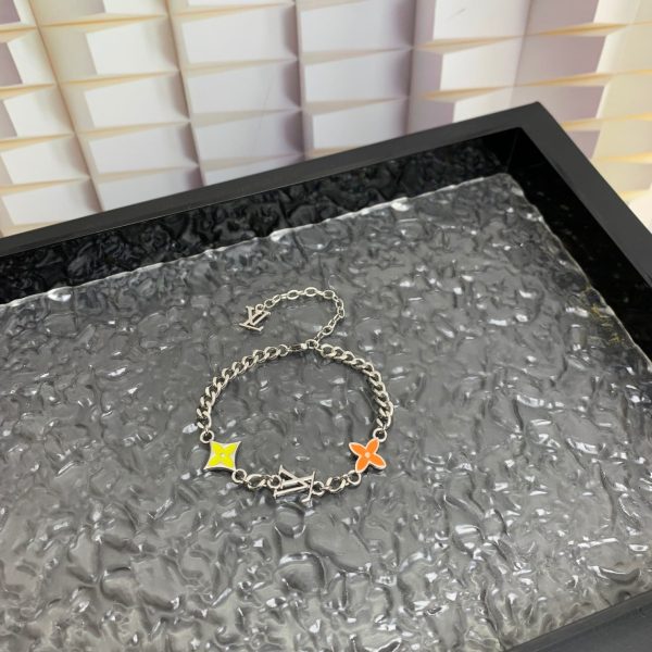 LOUIS VUITTON MONOGRAM ROW BRACELET BRASS M1598A