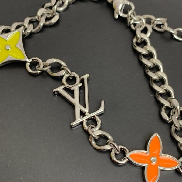 LOUIS VUITTON MONOGRAM ROW BRACELET BRASS M1598A