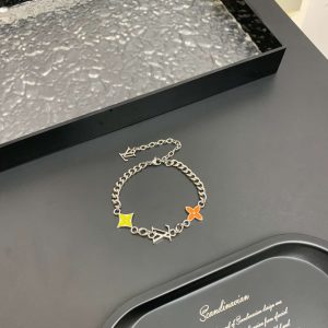 LOUIS VUITTON MONOGRAM ROW BRACELET BRASS M1598A