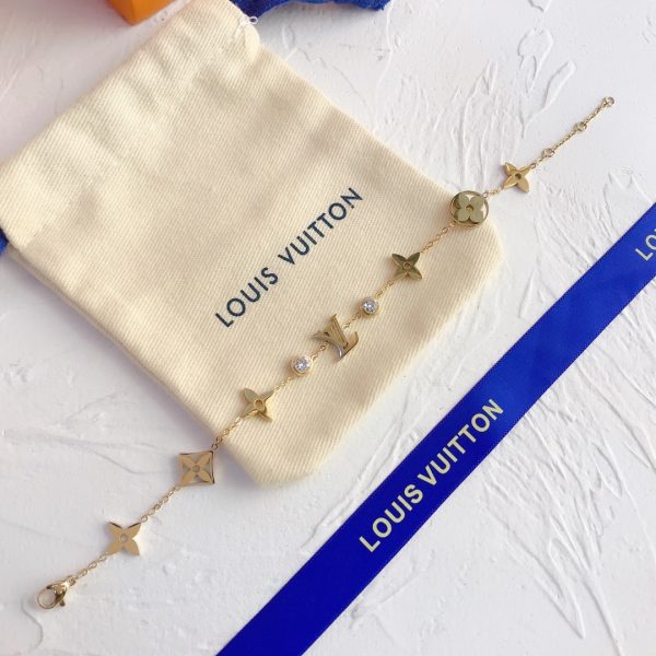 LOUIS VUITTON IDYLLE BLOSSOM BRACELET GOLD TONE