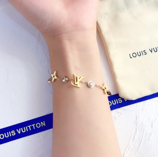 LOUIS VUITTON IDYLLE BLOSSOM BRACELET GOLD TONE