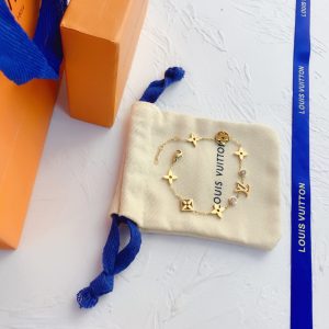 LOUIS VUITTON IDYLLE BLOSSOM BRACELET GOLD TONE