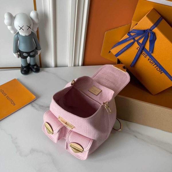 LOUIS VUITTON VENICE BACKPACK DENIM PINK 24CM M13031