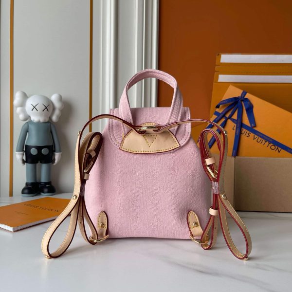 LOUIS VUITTON VENICE BACKPACK DENIM PINK 24CM M13031