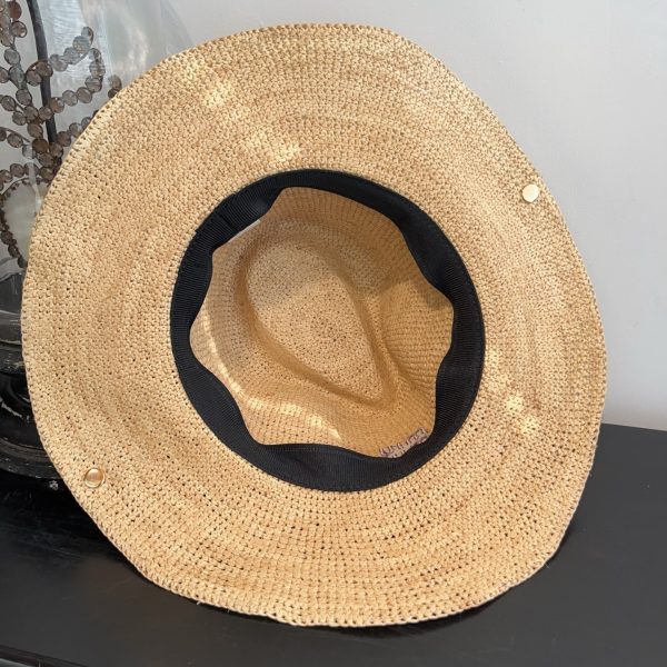 MIUMIU RAFFIA HAT BEIGE AND BURGUNDY 5HC335 2CWE F0Y59