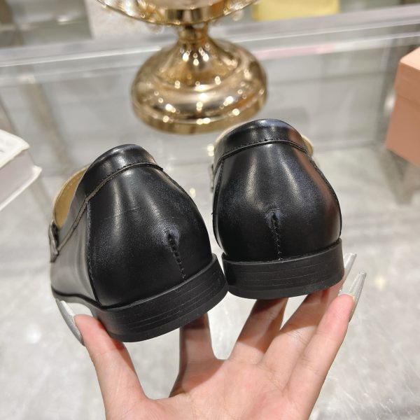 MIUMIU LEATHER LOAFERS BLACK 5D398E 248 F0002 F 010