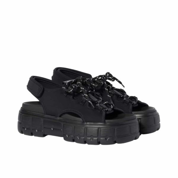 MIUMIU CHUNKY NEOPRENE SANDALS BLACK 5X418E 30K F0002 F 050
