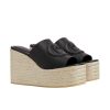 GUCCI WOMEN’S INTERLOCKING G SANDAL BLACK