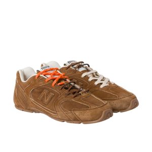 MIU MIU X NEW BALANCE 530 SL SUEDE SNEAKERS CINNAMON 5E165E Z5O F0401 F D005
