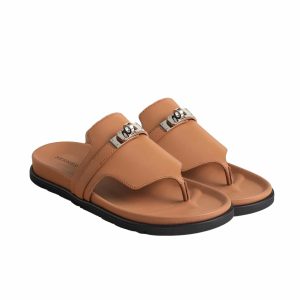 HERMES EMPIRE SANDAL NATURAL H221074Z A3370