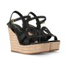 LOUIS VUIITON LV ISOLA WEDGE SANDAL NOIR 1ACI88