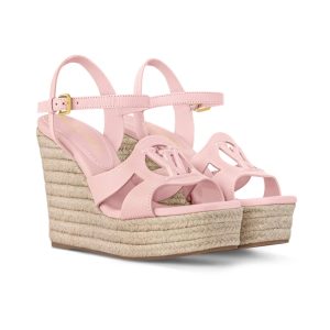 LOUIS VUIITON LV ISOLA WEDGE SANDAL ROSE 1AGYI1