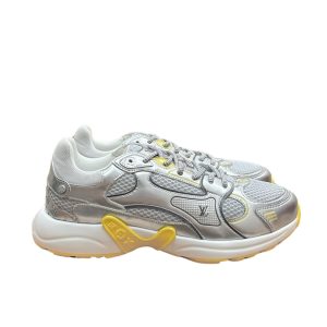 LOUIS VUITTON LV OLYMPIA TRAINERS SILVER AND YELLOW