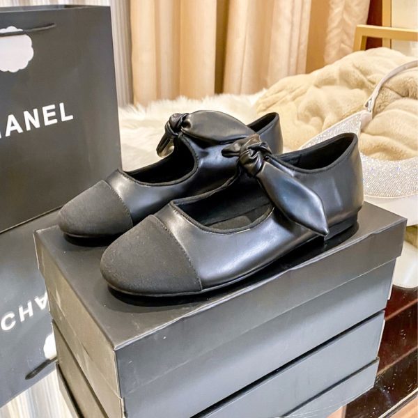 CHANEL MARY JANES SHOES ALL BLACK
