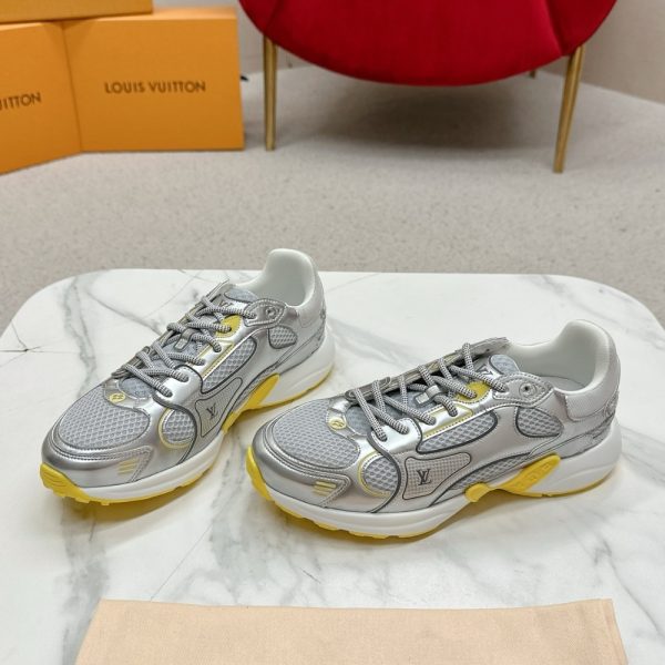 LOUIS VUITTON LV OLYMPIA TRAINERS SILVER AND YELLOW
