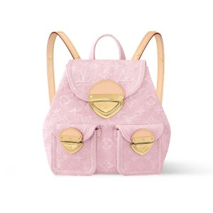 LOUIS VUITTON VENICE BACKPACK DENIM PINK 24CM M13031