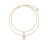 LOUIS VUITTON LADY LV NECKLACE GOLD TONE M01845