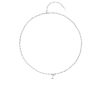 LOUIS VUITTON NANO BEADS NECKLACE IN SILVER TONE