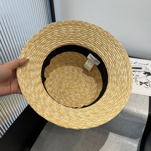 SAINT LAURENT MAGLINA STRAW BUCKET HAT ROPE 7030123YG579600